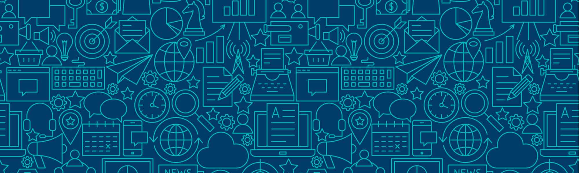 Icons denoting marketing channels