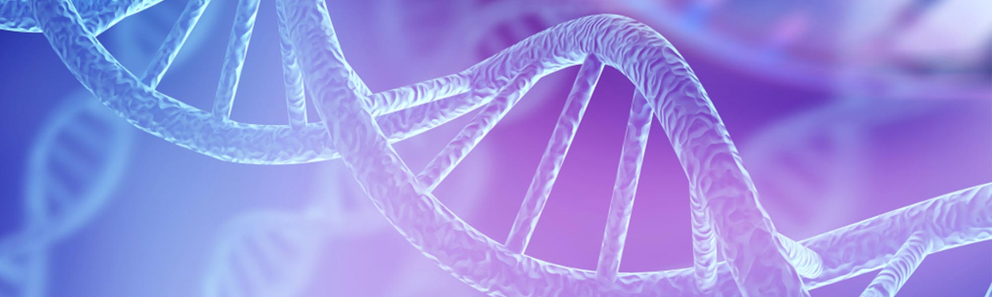 Blue DNA structure isolated background